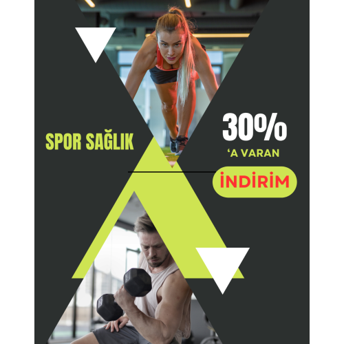 Spor Sağlık Seçili Ürünlerde %30 İndirim