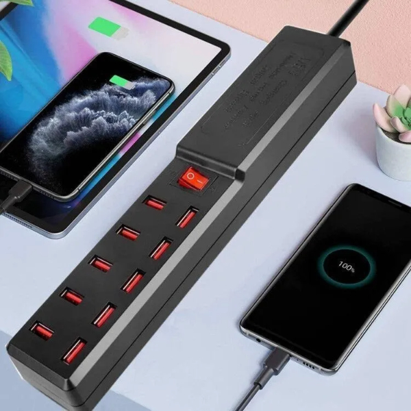 10 Portlu USB Şarj Adaptörü 10 Portlu USB Şarj Adaptörü