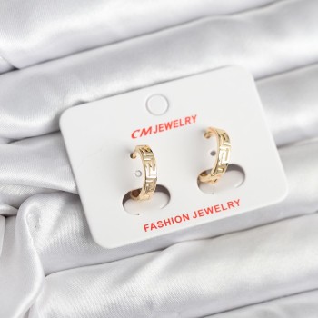 14K Gold Renk Kaplama CM Kadın Küpe