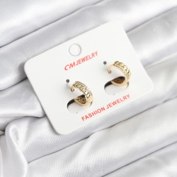14K Gold Renk Kaplama CM Kadın Küpe