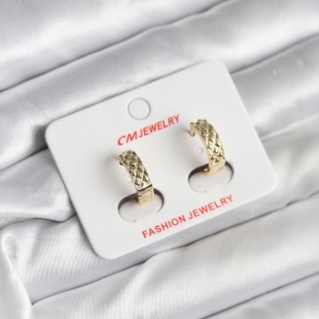 14K Gold Renk Kaplama CM Kadın Küpe