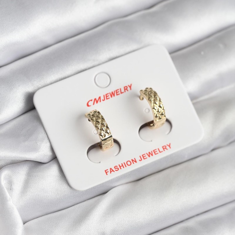 14K Gold Renk Kaplama CM Kadın Küpe