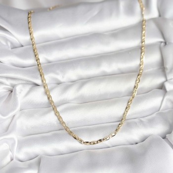 14K Gold Renk Kaplama Ezme Zincir Model CM Kadın Kolye 14K Gold Renk Kaplama Ezme Zincir Model CM Kadın Kolye