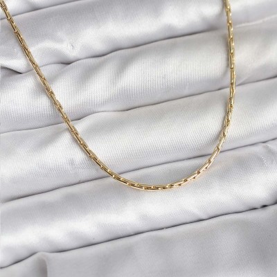 14K Gold Renk Kaplama İnce Zincir Model CM Kadın Kolye 14K Gold Renk Kaplama İnce Zincir Model CM Kadın Kolye