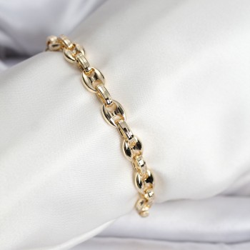 14K Gold Renk Kaplama Kahve Çekirdeği Model CM Kadın Bileklik