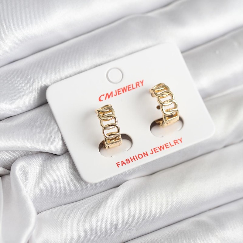 14K Gold Renk Kaplama Samanyolu Model CM Kadın Küpe 14K Gold Renk Kaplama Samanyolu Model CM Kadın Küpe