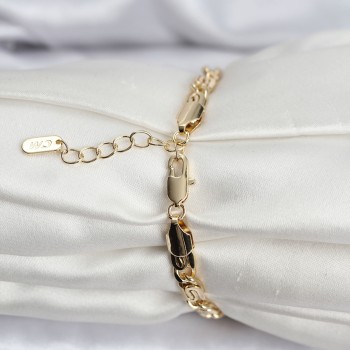 14K Gold Renk Kaplama Zincir Model CM Kadın Bileklik 14K Gold Renk Kaplama Zincir Model CM Kadın Bileklik