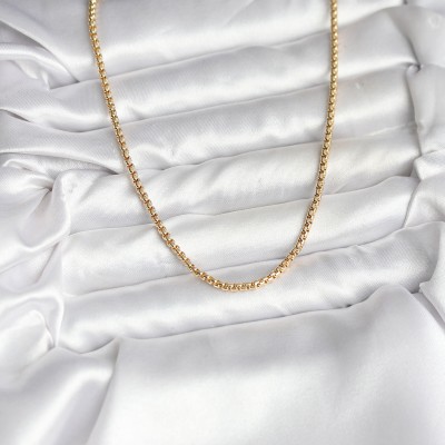 14K Gold Renk Kaplama Zincir Model CM Kadın Kolye 14K Gold Renk Kaplama Zincir Model CM Kadın Kolye