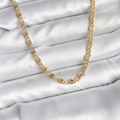 14K Gold Renk Kaplama Zincir Model CM Kadın Kolye 14K Gold Renk Kaplama Zincir Model CM Kadın Kolye
