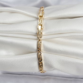 14K Gold Renk Kaplama Zirkon Taşlı Baget Model CM Kadın Bileklik 14K Gold Renk Kaplama Zirkon Taşlı Baget Model CM Kadın Bileklik