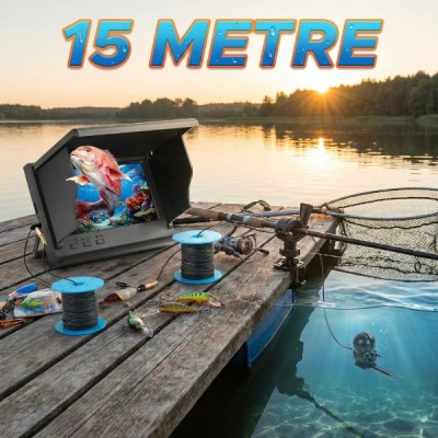 15 Metre Sualtı Balık Tutma Kamerası 15 Metre Sualtı Balık Tutma Kamerası