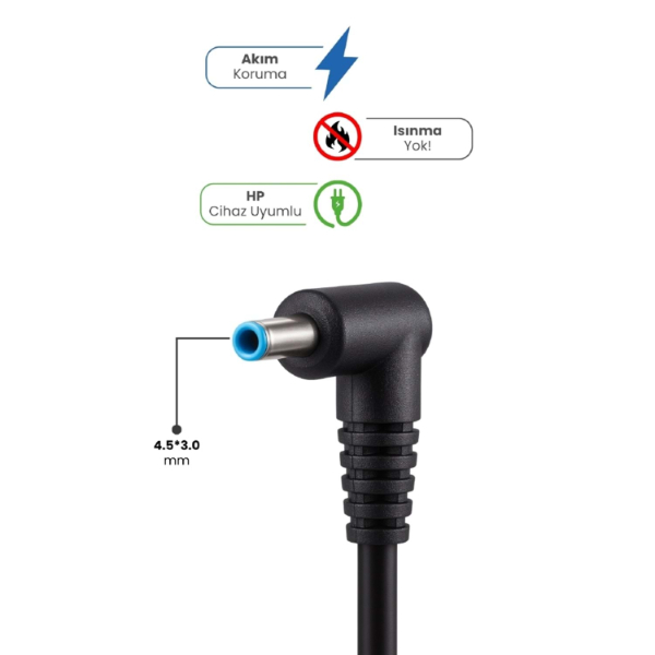 19.5V 3.33A 4.5 * 3.0mm 65W HP İçin Laptop Adaptör 19.5V 3.33A 4.5 * 3.0mm 65W HP İçin Laptop Adaptör