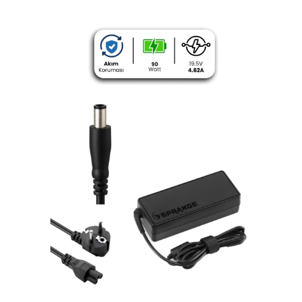 19.5V 4.62A 7.4 * 5.0mm 90W DELL İçin Laptop Adaptör 19.5V 4.62A 7.4 * 5.0mm 90W DELL İçin Laptop Adaptör