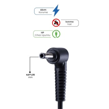 19V 4.74A 4.0 * 1.35mm 90W HP İçin Laptop Adaptör