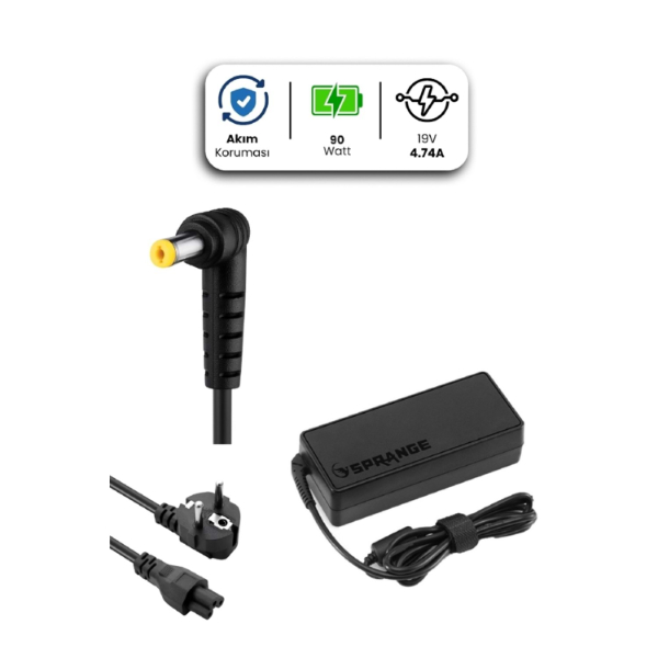 19V 4.74A 5.5 * 1.7mm 90W ACER İçin Laptop Adaptör 19V 4.74A 5.5 * 1.7mm 90W ACER İçin Laptop Adaptör