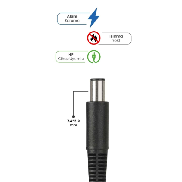 19V 4.74A 7.4 * 5.0mm 90W HP İçin Laptop Adaptör 19V 4.74A 7.4 * 5.0mm 90W HP İçin Laptop Adaptör