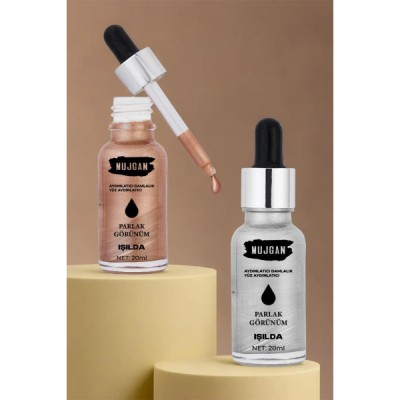 2'li Damlalık Şişeli Likit Aydınlatıcı Highlighter Seti 2'li Damlalık Şişeli Likit Aydınlatıcı Highlighter Seti