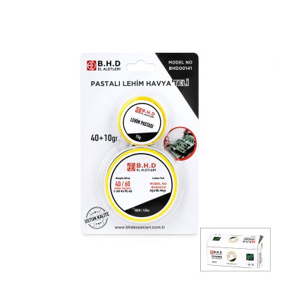 2'li Lehim Teli ve Pasta Seti - 1.2 mm 2'li Lehim Teli ve Pasta Seti - 1.2 mm