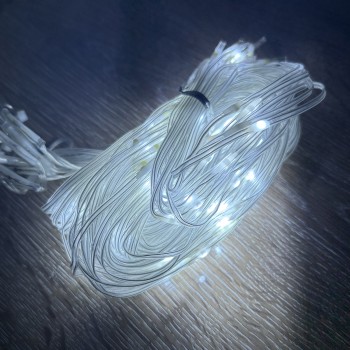 2x2 Perde 192 LED Beyaz Işık - 8 Fonksiyonlu 2x2 Perde 192 LED Beyaz Işık - 8 Fonksiyonlu