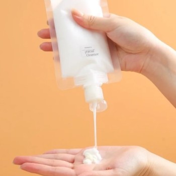 3 Adet 100ml Krem Şampuan Kabı Tekrar Kullanılabilir Set