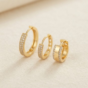 3 lü Set Gold Renk Halka Model Küpe