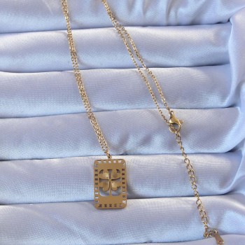 316L Altın Renk İşlemeli Yonca Model Vintage Kolye 316L Altın Renk İşlemeli Yonca Model Vintage Kolye