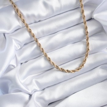316L Çelik Gold Renk 60 cm Burgu Model Kadın Kolye 316L Çelik Gold Renk 60 cm Burgu Model Kadın Kolye