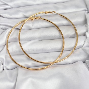 316L Çelik Gold Renk 75 mm Halka Küpe 316L Çelik Gold Renk 75 mm Halka Küpe