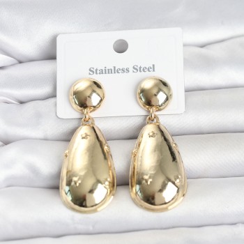 316L Çelik Gold Renk Damla Model Kadın Küpe 316L Çelik Gold Renk Damla Model Kadın Küpe