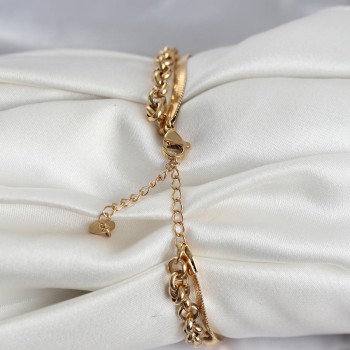 316L Çelik Gold Renk Dorika ve İtalyan Zincirli Model Kadın Bileklik 316L Çelik Gold Renk Dorika ve İtalyan Zincirli Model Kadın Bileklik