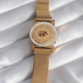 316L Çelik Gold Renk Mıknatıslı Hasır Zirkon Taşlı Çeyrek Altın Model Kadın Bileklik 316L Çelik Gold Renk Mıknatıslı Hasır Zirkon Taşlı Çeyrek Altın Model Kadın Bileklik