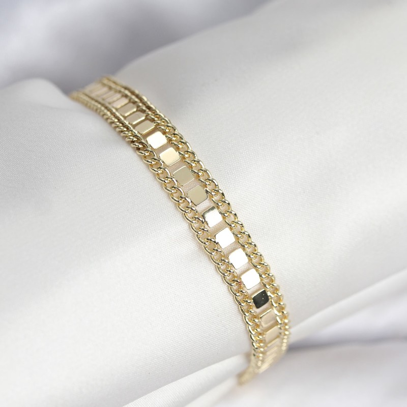 316L Çelik Gold Renk Pullu Zincir Model Kadın Bileklik 316L Çelik Gold Renk Pullu Zincir Model Kadın Bileklik