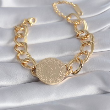 316L Çelik Gold Renk Tam Altın Model Samanyolu Kadın Bileklik 316L Çelik Gold Renk Tam Altın Model Samanyolu Kadın Bileklik