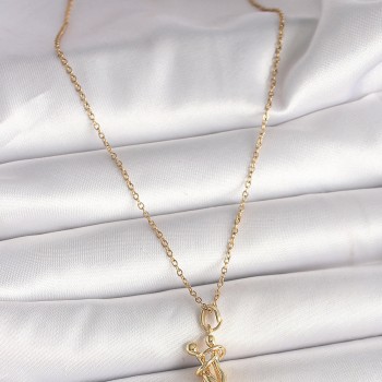 316L Çelik Gold Renk Zincir Sarılma Model Kadın Kolye 316L Çelik Gold Renk Zincir Sarılma Model Kadın Kolye