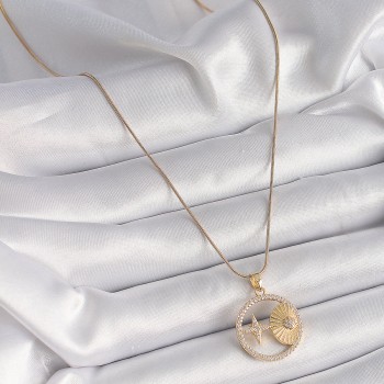 316L Çelik Gold Renk Zincir Zirkon Taşlı Yıldız İşleme Madalyon Model Kadın Kolye 316L Çelik Gold Renk Zincir Zirkon Taşlı Yıldız İşleme Madalyon Model Kadın Kolye