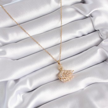316L Çelik Gold Renk Zirkon Taşlı Kuğu Model Kadın Kolye 316L Çelik Gold Renk Zirkon Taşlı Kuğu Model Kadın Kolye