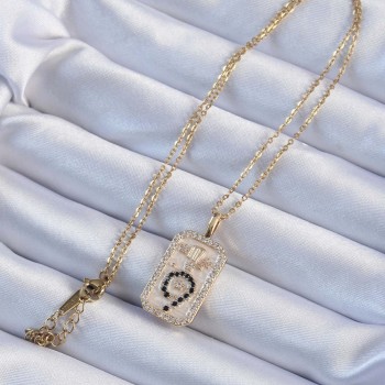 316L Çelik Zincir Altın Renk Zirkon Taşlı Minimal Papatya Figürlü Tarot Kolye 316L Çelik Zincir Altın Renk Zirkon Taşlı Minimal Papatya Figürlü Tarot Kolye