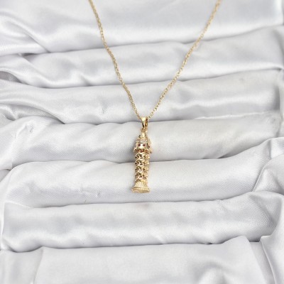 316L Çelik Zincir Gold Renk Balık Model Zirkon Taşlı Kadın Kolye 316L Çelik Zincir Gold Renk Balık Model Zirkon Taşlı Kadın Kolye