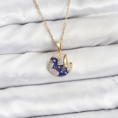 316L Çelik Zincir Gold Renk Gece Model Zirkon Taşlı Kadın Kolye 316L Çelik Zincir Gold Renk Gece Model Zirkon Taşlı Kadın Kolye