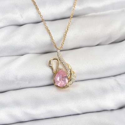 316L Çelik Zincir Gold Renk Pembe Kuğu Model Zirkon Taşlı Kadın Kolye 316L Çelik Zincir Gold Renk Pembe Kuğu Model Zirkon Taşlı Kadın Kolye