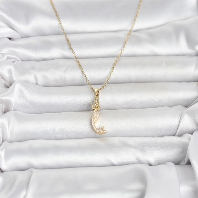 316L Çelik Zincir Gold Renk Zirkon Taşlı Deniz Kızı Model Kadın Kolye 316L Çelik Zincir Gold Renk Zirkon Taşlı Deniz Kızı Model Kadın Kolye