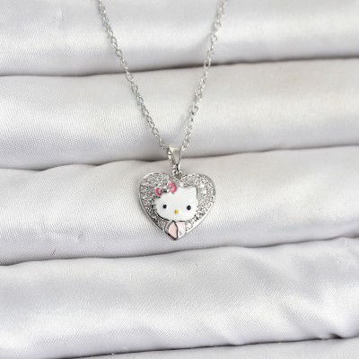 316L Çelik Zincir Gümüş Renk Kitty Model Kolye 316L Çelik Zincir Gümüş Renk Kitty Model Kolye