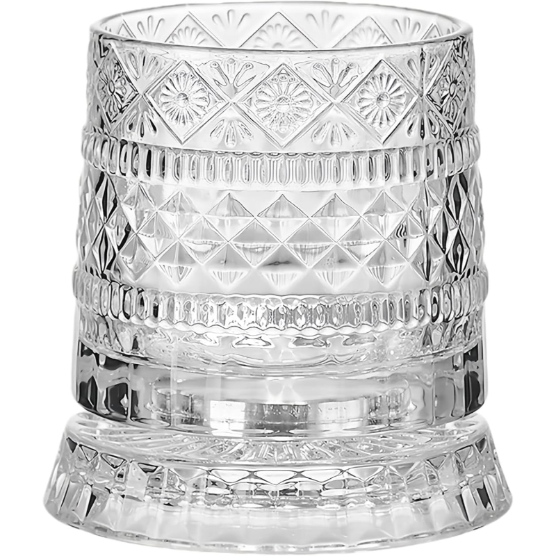 360 Derece Dönen Bardak - 280 ml - Kristal Cam 360 Derece Dönen Bardak - 280 ml - Kristal Cam