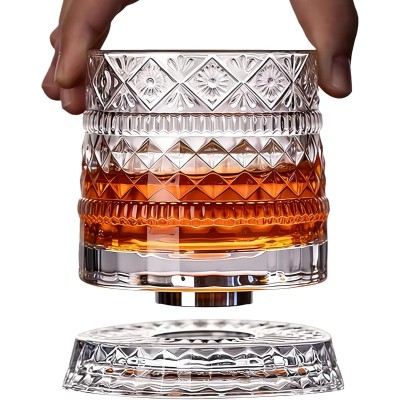 360 Derece Dönen Bardak - 280 ml - Kristal Cam 360 Derece Dönen Bardak - 280 ml - Kristal Cam