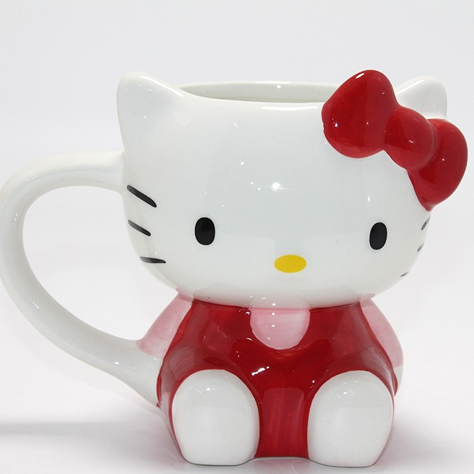 3D Hello Kitty Tasarımı Porselen Kupa Bardak 3D Hello Kitty Tasarımı Porselen Kupa Bardak