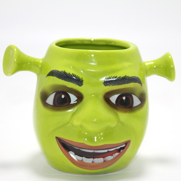 3D Shrek Tasarımı Porselen Kupa Bardak 3D Shrek Tasarımı Porselen Kupa Bardak