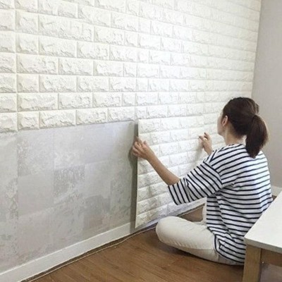 3D Tuğla Desenli Kendinden Yapışkanlı Duvar Paneli 58x38 cm 3D Tuğla Desenli Kendinden Yapışkanlı Duvar Paneli 58x38 cm