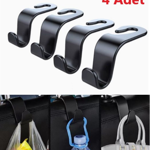 4 Adet Araba Koltuk Arkası Askı 4 Adet Araba Koltuk Arkası Askı