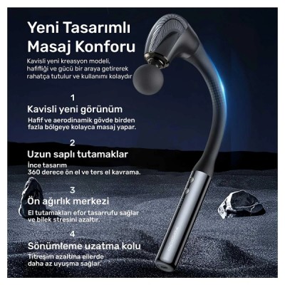 4 Başlıklı Uzun Saplı Ergonomik Profesyonel Sporcu Masaj Tabancası 4 Başlıklı Uzun Saplı Ergonomik Profesyonel Sporcu Masaj Tabancası