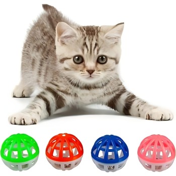 4'lü Çıngıraklı Top Kedi Oyuncağı 4'lü Çıngıraklı Top Kedi Oyuncağı